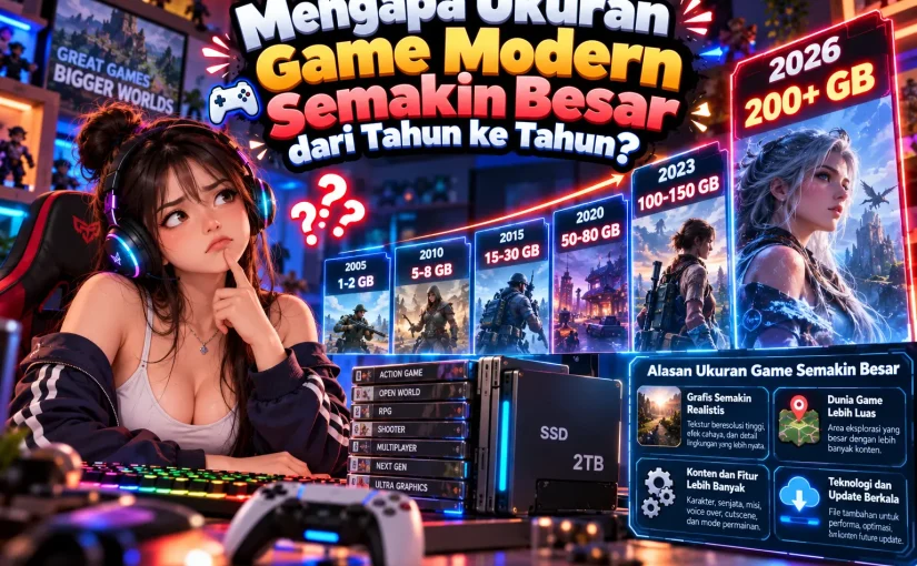 Mengapa Ukuran Game Modern Semakin Besar dari Tahun ke Tahun?